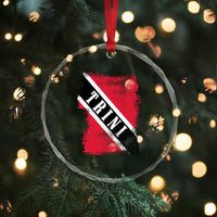 Trinidad and Tobago Flag Crystal Glass Ornament Caribbean Souvenir TS10