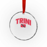 Trinidad and Tobago Flag Crystal Glass Ornament Trini Pride Vintage TS10