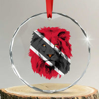Trinidad and Tobago Flag Lion Crystal Glass Ornament Caribbean Souvenir TS10