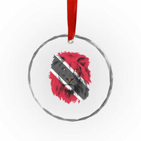 Trinidad and Tobago Flag Lion Crystal Glass Ornament Caribbean Souvenir TS10