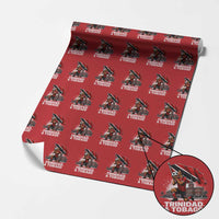 Trinidad and Tobago Soccer Wrapping Paper Roll Patriotic Football Fan Caribbean Pride Gift