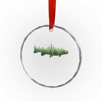 Trout Fly Fishing Outdoor Forest Nature Wildlife Fisherman Crystal Glass Ornament - Wonder Print Shop