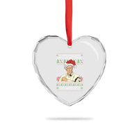 True Crime Christmas Keith Heart Crystal Glass Ornament Funny It Was A Holiday Just Like Any Other Or Was It - Wonder Print Shop