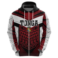 Tonga Polynesian Zip Hoodie - Tongan Pattern - Wonder Print Shop