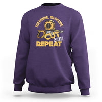 Woodworker Sweatshirt Measure Cut Swear Repeat Handyman - Wonder Print Shop