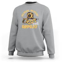 Woodworker Sweatshirt Measure Cut Swear Repeat Handyman - Wonder Print Shop