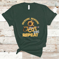 Woodworker T Shirt Measure Cut Swear Repeat Handyman - Wonder Print Shop