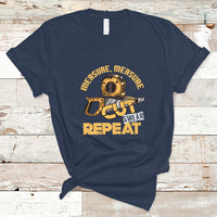 Woodworker T Shirt Measure Cut Swear Repeat Handyman - Wonder Print Shop