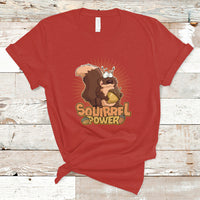 Cute Squirrel Power T Shirt - Wonder Print Shop
