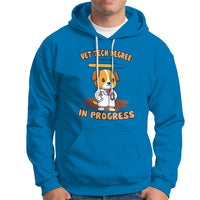 Vet Tech Degree in Progress Funny Veterinary Student Hoodie - Wonder Print Shop