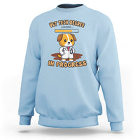 Vet Tech Degree in Progress Funny Veterinary Student Sweatshirt - Wonder Print Shop