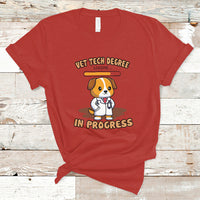 Vet Tech Degree in Progress Funny Veterinary Student T Shirt - Wonder Print Shop