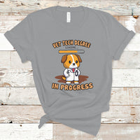 Vet Tech Degree in Progress Funny Veterinary Student T Shirt - Wonder Print Shop