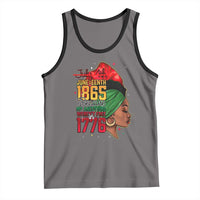 Juneteenth 1865 Tank Top Black Pride Because My Ancestors Weren't Free in 1776 Not 4Th Of July