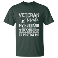 Veteran Wife T Shirt Cool Military Gift for Army Husband - Soldier Saying - Wonder Print Shop