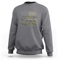 Veteran Sweatshirt Proud U.S. Army Soldier, USA Flag & Camouflage Design - Wonder Print Shop
