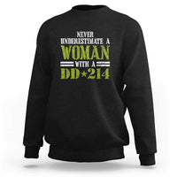 Female Veteran Sweatshirt Women with DD-214, Veterans Day Gift - Wonder Print Shop