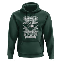 Army Veteran Hoodie American Oath, Defend the Constitution, Patriotic Gift