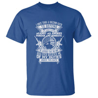 Army Veteran T Shirt American Oath, Defend the Constitution, Patriotic Gift - Wonder Print Shop