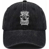Army Veteran Washed Cotton Baseball Cap American Oath, Defend the Constitution, Patriotic Gift