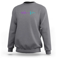 Suicide Prevention Awareness Sweatshirt Semicolon Stay Strong Design - Wonder Print Shop