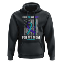 Suicide Awareness Hoodie I Wear Teal & Purple for Someone I Miss | Flag Design