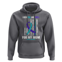 Suicide Awareness Hoodie I Wear Teal & Purple for Someone I Miss | Flag Design
