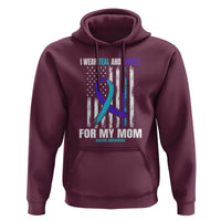Suicide Awareness Hoodie I Wear Teal & Purple for Someone I Miss | Flag Design