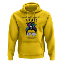 Mental Health Support Hoodie Suicide Prevention Awareness - Messy Bun Design