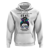 Mental Health Support Hoodie Suicide Prevention Awareness - Messy Bun Design