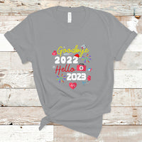 Nurse T Shirt Happy New Year 2023 Crew Nurse - Wonder Print Shop