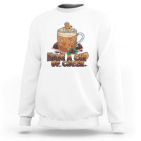 Retro Groovy Have A Cup Of Cheer Christmas Sweatshirt - Wonder Print Shop
