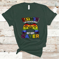 GAYMER T Shirt Like a Regular Gamer But Way Gayer Game Player - Wonder Print Shop