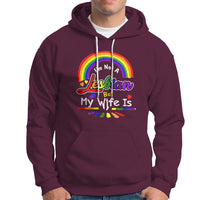 Funny Lesbian Hoodie I'm Not A Lesbian But My Wife Is - Wonder Print Shop