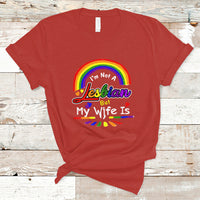 Funny Lesbian T Shirt I'm Not A Lesbian But My Wife Is - Wonder Print Shop