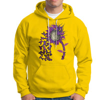Epilepsy Awareness Day Hoodie Sunflower Survivor Fighter - Wonder Print Shop