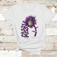 Epilepsy Awareness Day T Shirt Sunflower Survivor Fighter - Wonder Print Shop