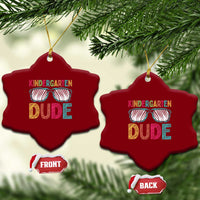 Kindergarten Dude Ceramic Ornament Funny First Day Back to School Student
