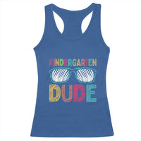Kindergarten Dude Racerback Tank Top Funny First Day Back to School Student