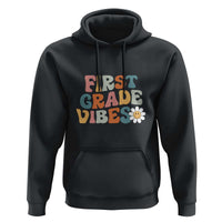 Retro 1st Day of School Hoodie First Grade Vibes, 1st Grade Team - Wonder Print Shop