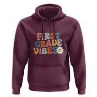 Retro 1st Day of School Hoodie First Grade Vibes, 1st Grade Team - Wonder Print Shop