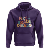 Retro 1st Day of School Hoodie First Grade Vibes, 1st Grade Team - Wonder Print Shop
