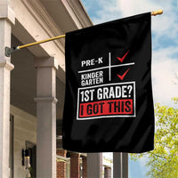 Boys and Girls First Day of First Grade Garden Flag Back to School
