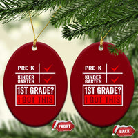 Boys and Girls First Day of First Grade Ceramic Ornament Back to School
