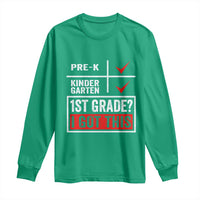 Boys and Girls First Day of First Grade Long Sleeve Shirt Back to School