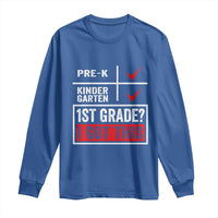 Boys and Girls First Day of First Grade Long Sleeve Shirt Back to School