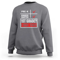 Boys and Girls First Day of First Grade Sweatshirt Back to School - Wonder Print Shop