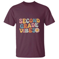 Retro Second Grade Vibes T Shirt 2nd Grade Team, 1st Day of School - Wonder Print Shop