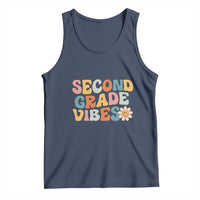 Groovy Retro Second Grade Vibes Tank Top Back to School 2nd Grade Team