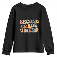 Groovy Retro Second Grade Vibes Youth Sweatshirt Back to School 2nd Grade Team